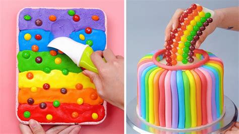 How To Make Rainbow Cake Decorating Ideas | 12 So Yummy Chocolate Cake & Dessert Recipes - YouTube