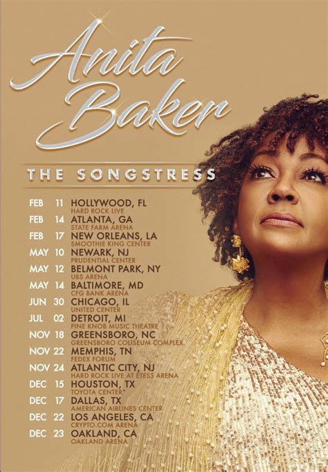 Anita Baker ‘The Songstress’ Tour 2023 - Jazz and R&B Music | Contemporary jazz music | Goldenrb