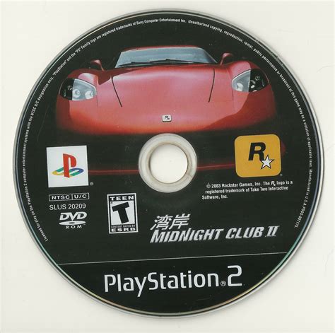 Midnight Club II PS2 cover