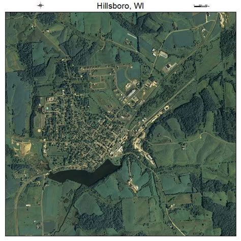 Aerial Photography Map of Hillsboro, WI Wisconsin