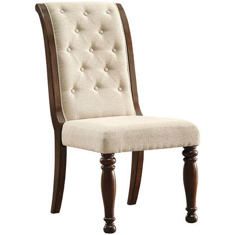 Ashley Furniture Porter Tufted Dining Side Chair in Rustic Brown ...