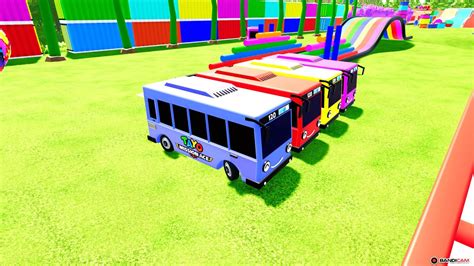 Tayo Bus is Here. Red Blue Yellow and Pink Bus is run! - YouTube