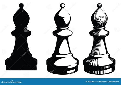 Bishop chess Elephant stock vector. Illustration of mind - 49016651