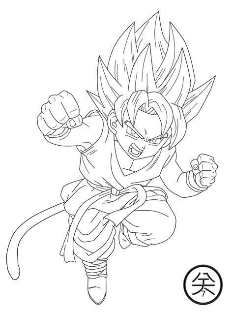 Goku Printable Coloring Pages - Printable Word Searches