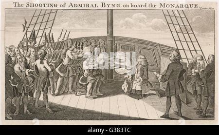 John Byng execution Stock Photo: 50292806 - Alamy