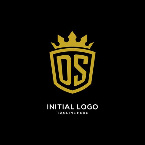 Initial DS logo shield crown style, luxury elegant monogram logo design 7934677 Vector Art at ...