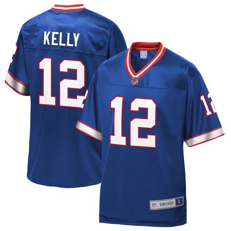 Jim Kelly Jersey Bills Throwback S-3X 4X 5X 6X XLT-5XLT - 3X-6X, XLT-5XT