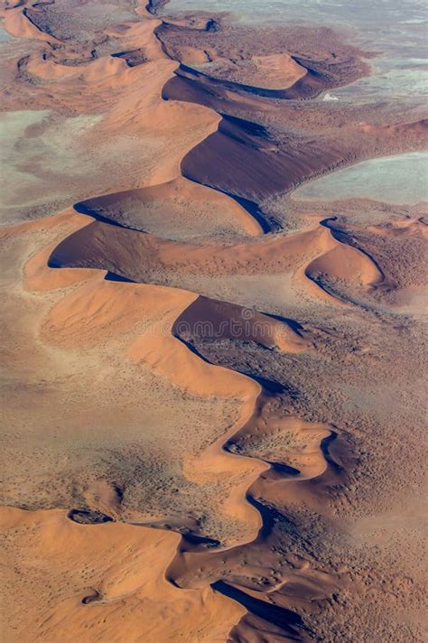 Aerial View Dunes of Sossusvlei. Namib-Naukluft National Park. Africa Stock Image - Image of ...