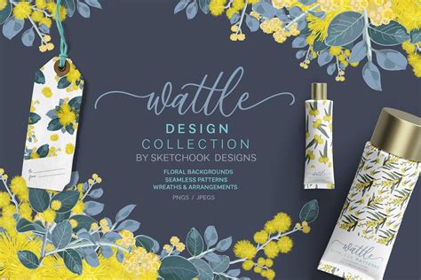 Golden Wattle Design Collection | Illustrations ~ Creative Market