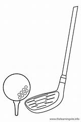 Golf Ball Coloring Page Pages sketch template