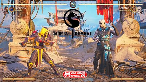 MORTAL KOMBAT 1 - SCORPION VS QUAN CHI GAMEPLAY - YouTube