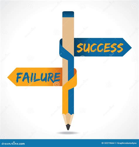 Success & Failure Arrow In Opposite Directions Of Stock Images - Image: 32219664