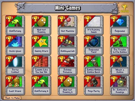 Mini-games | Plants vs. Zombies Wiki | FANDOM powered by Wikia