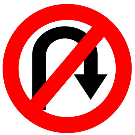 No U Turn Sign Free Stock Photo - Public Domain Pictures