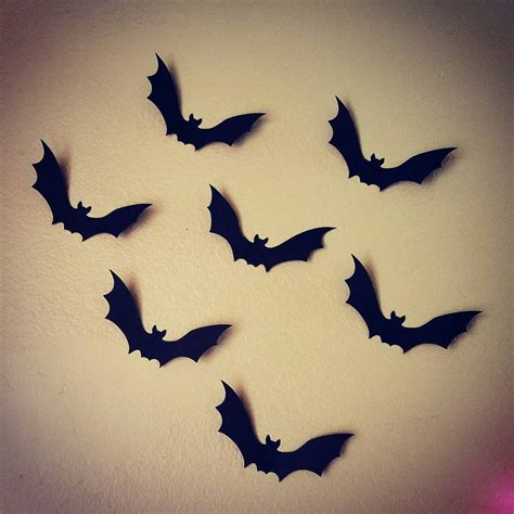 Halloween decor bat wall decor paper bats bat by DesignsbySandrag