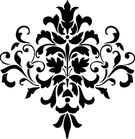 Damask Border Stencil