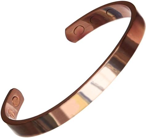 Amazon.com: Copper Bracelet for Arthritis - Guaranteed 99.9% Pure Copper Magnetic Bracelet Men ...