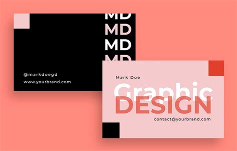 Personalize online this Minimalist Mark Doegd Graphic Designer Business ...