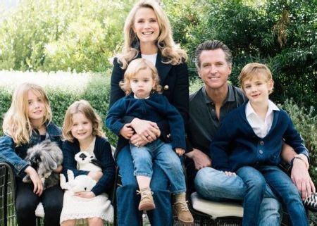 40th Governor of California, Gavin Newsom and his second wife, Jennifer ...