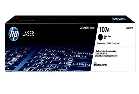 HP 107A Black Laser Jet Toner Original (W1107A).