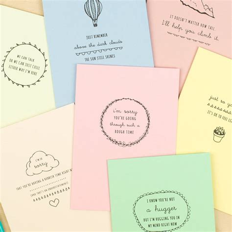 encouragement cards seven pack by delightful note | notonthehighstreet.com