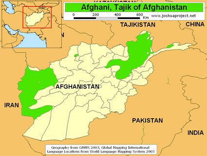 Turkic Tajik, in Afghanistan | Afghanistan, Map, Ayr