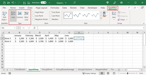 How to Insert Sparklines (Mini Charts) in Microsoft Excel - Somapower