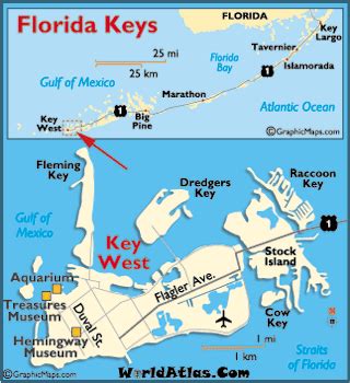 Key West Florida Map, Attractions, Points of Interest