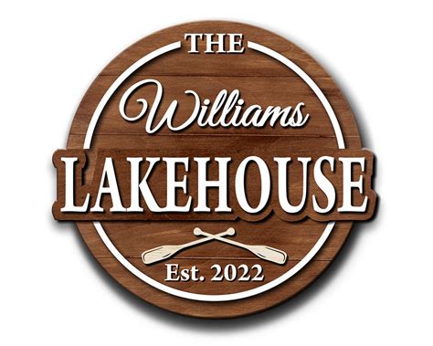 Lakehouse Custom Wooden Sign by Craftmysign.com – Craft My Sign