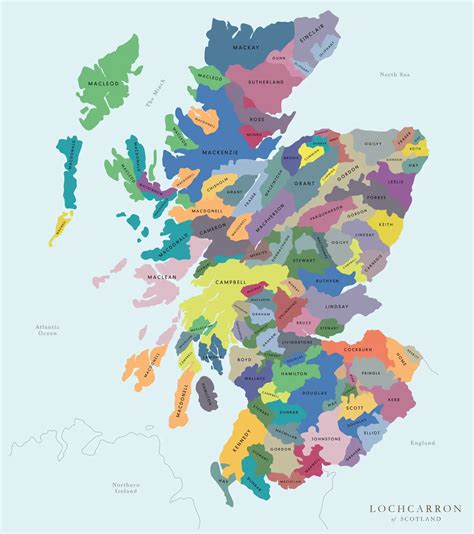 Map of Scottish Clans - Maps on the Web