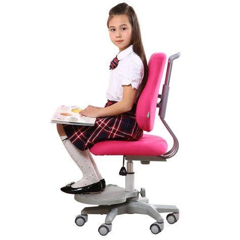 Children's Study Chair Safety Lifted with Footrest Student Chair Multifunction Healthy Household ...