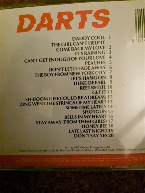 Darts + CD + 20 of the best-The collection (1987) | eBay