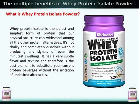 The multiple benefits of whey protein isolate powder!