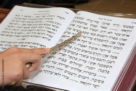 Jewish Prayer book in a synagogue Stock Photo | Adobe Stock