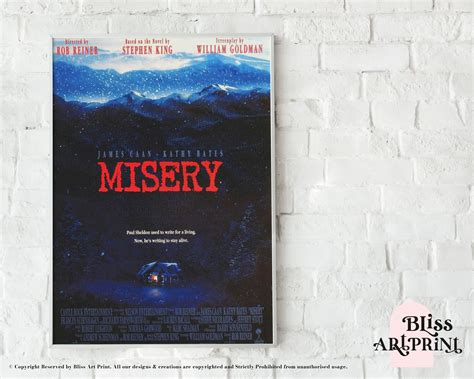 Misery Movie Poster American Movie Poster Thriller Film | Etsy