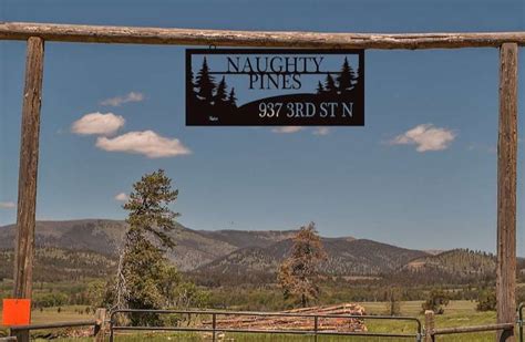 Personalized Large Entrance Gate Rectangle Farm Sign with Hill and Tree ...