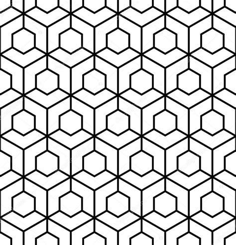 Vector modern seamless sacred geometry pattern, black and white ...