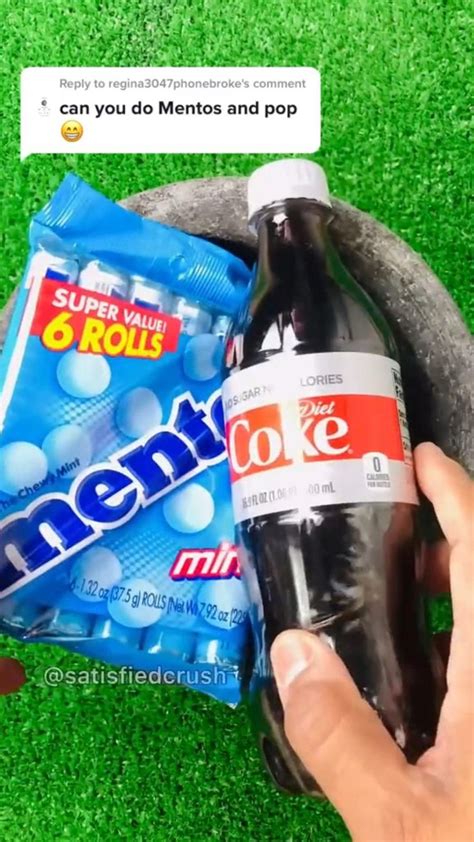 Diet Coke and Mentos Reaction