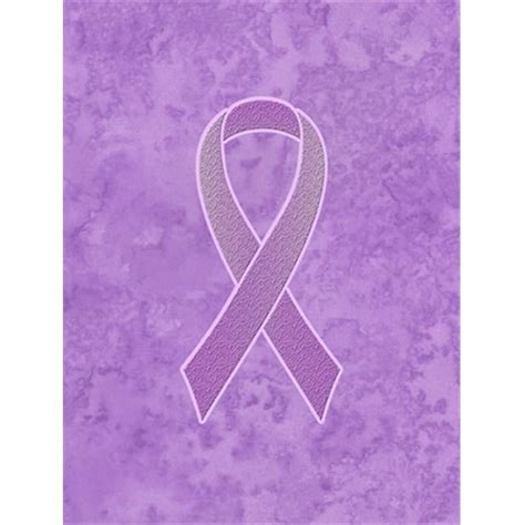 Lavender Ribbon for All Cancer Awareness Garden Flag Size - 11 x 15 In ...