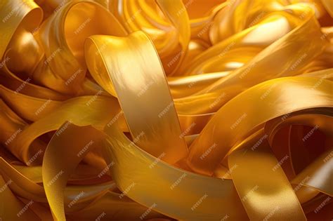 Premium AI Image | ribbon gold satin