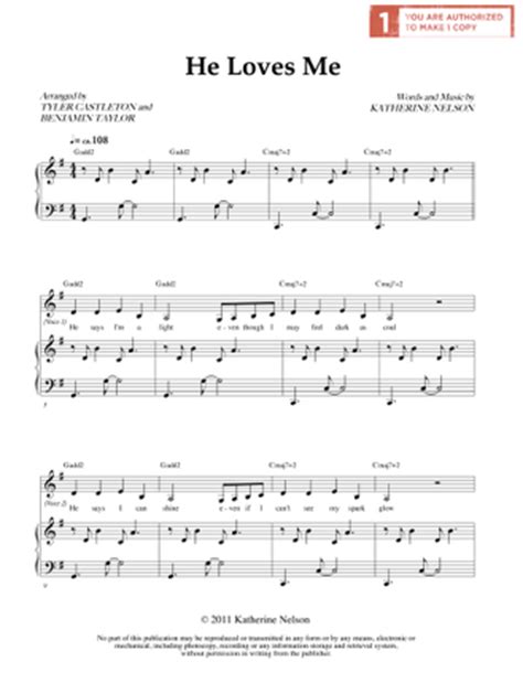 He Loves Me (Sheet Music Download) - Deseret Book