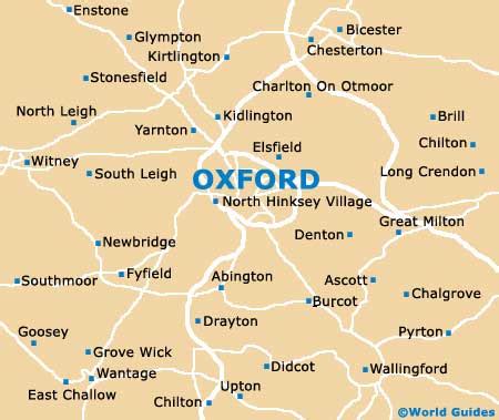 Oxford Maps and Orientation: Oxfordshire, England