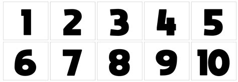 the numbers are black and white in different styles, including one that is missing two or three ...