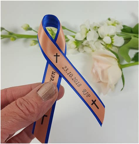 Silhouette Memorial Ribbons - Single Loop Memorial ribbon made with two ...