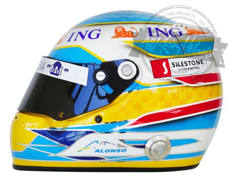 Fernando Alonso 2008 F1 Replica Helmet Scale 1: – All Racing Helmets