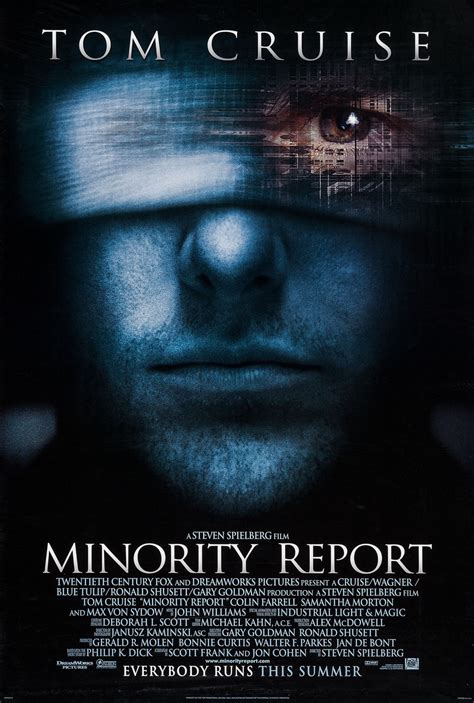 Minority Report (#1 of 5): Extra Large Movie Poster Image - IMP Awards