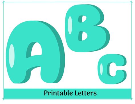 Green Alphabet Clip Art Bubble Letters A-Z Printable & - Etsy
