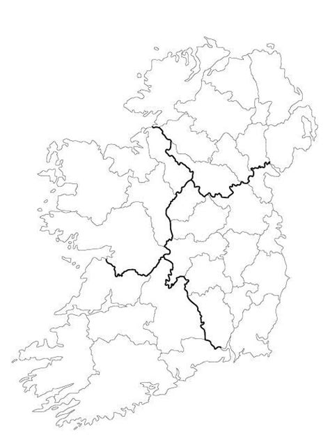 printable province map of ireland - Google Search | Ireland map, Irish ...