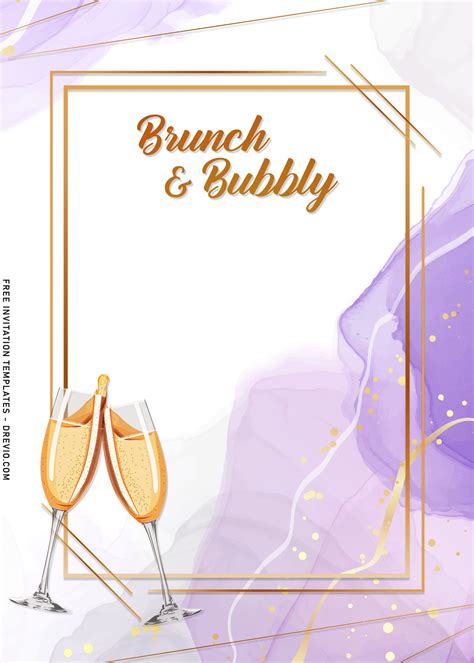 9+ Chic Brunch And Bubbly Invitation Templates | Download Hundreds FREE ...