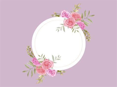 Wedding invitation card floral background with flowers by Dheo Donny Adittya on Dribbble